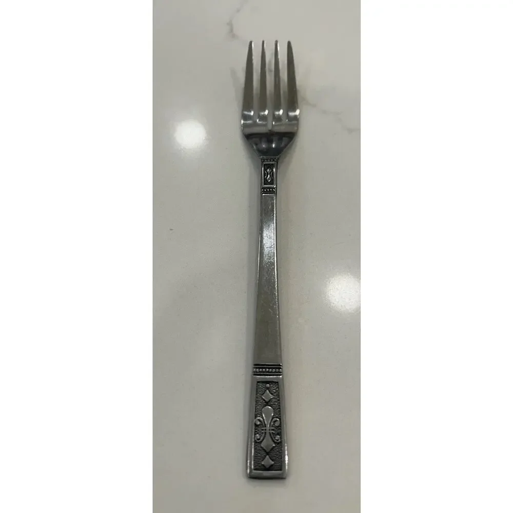 Vtg INTERPUR CORTINA Salad Fork 7” STAINLESS 18/10 FLATWARE MCM JAPAN‎